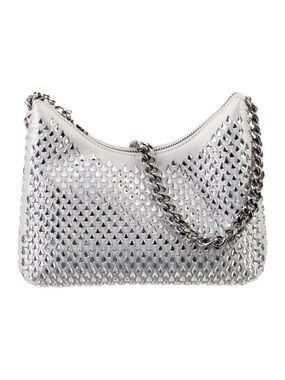 Falabella Mini Crystal-Embellished Satin Shoulder Bag